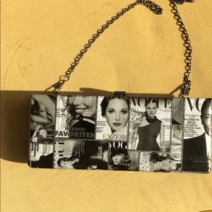 Convertible boxed shoulder bag